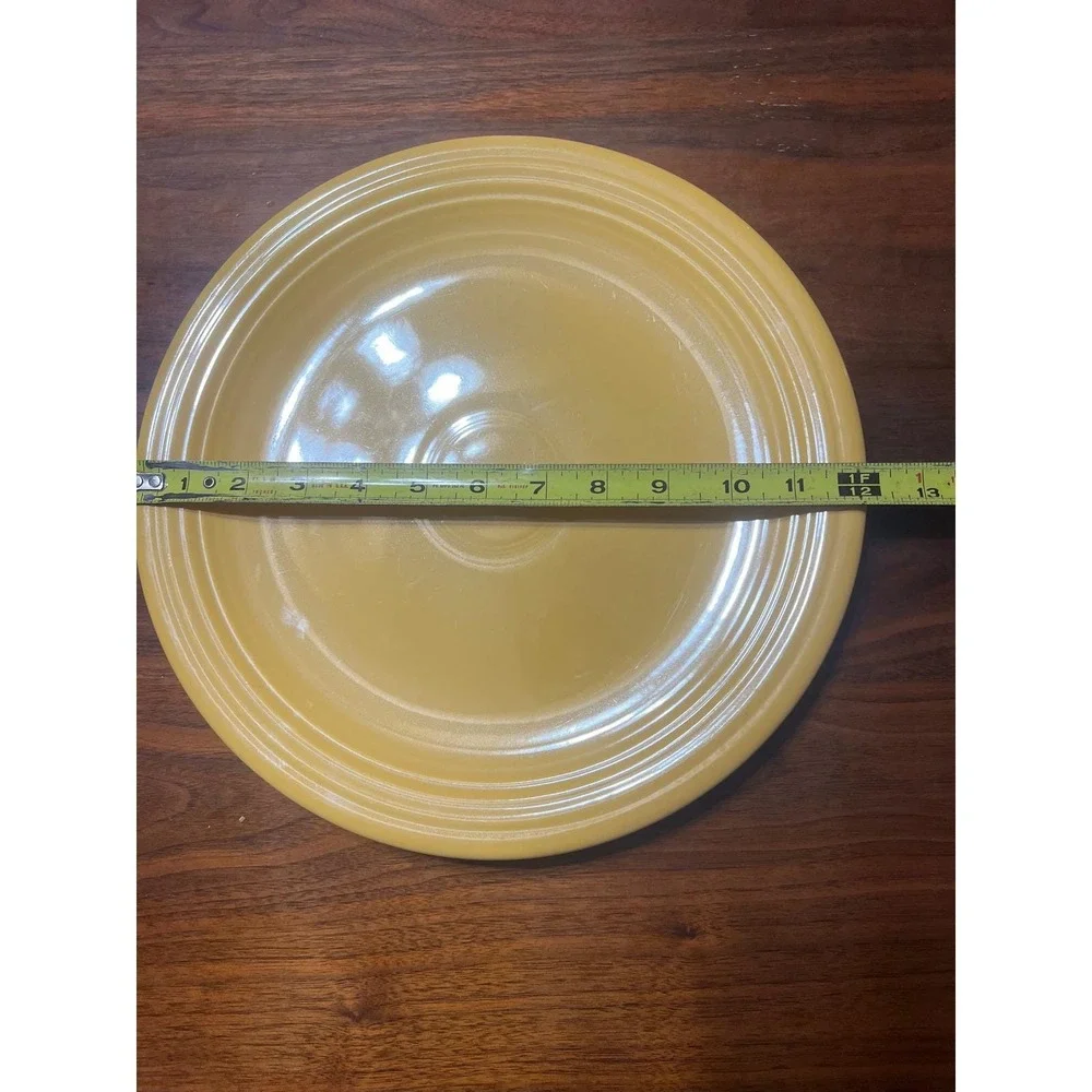 Vintage Fiesta Yellow Platter Chop Plate 12‎ Inch Genuine HLC USA